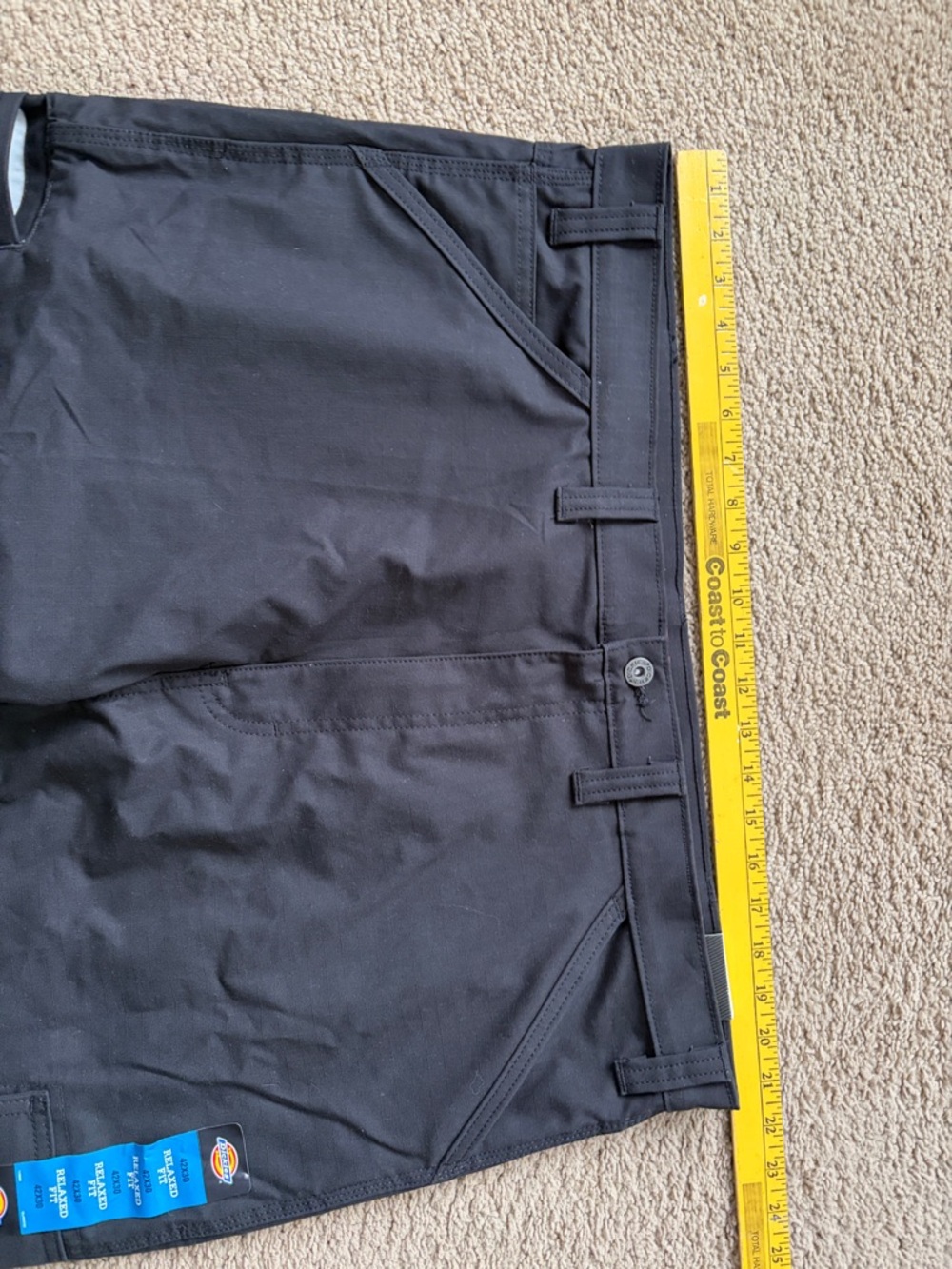 Dickies DuraTech Ranger Pant Relaxed Straight Fit Black Utility Work Flex 42x30 - Picture 7 of 11